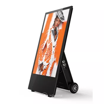   Allsee 43" Akkumulátoros kültéri digitális A-tábla 43"